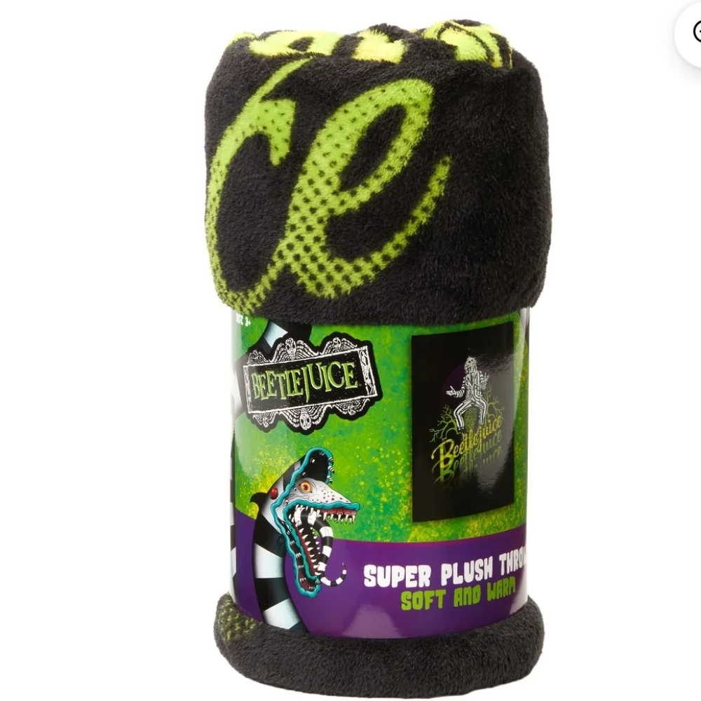 Beetlejuice  Coral Fleece Throw Blanket